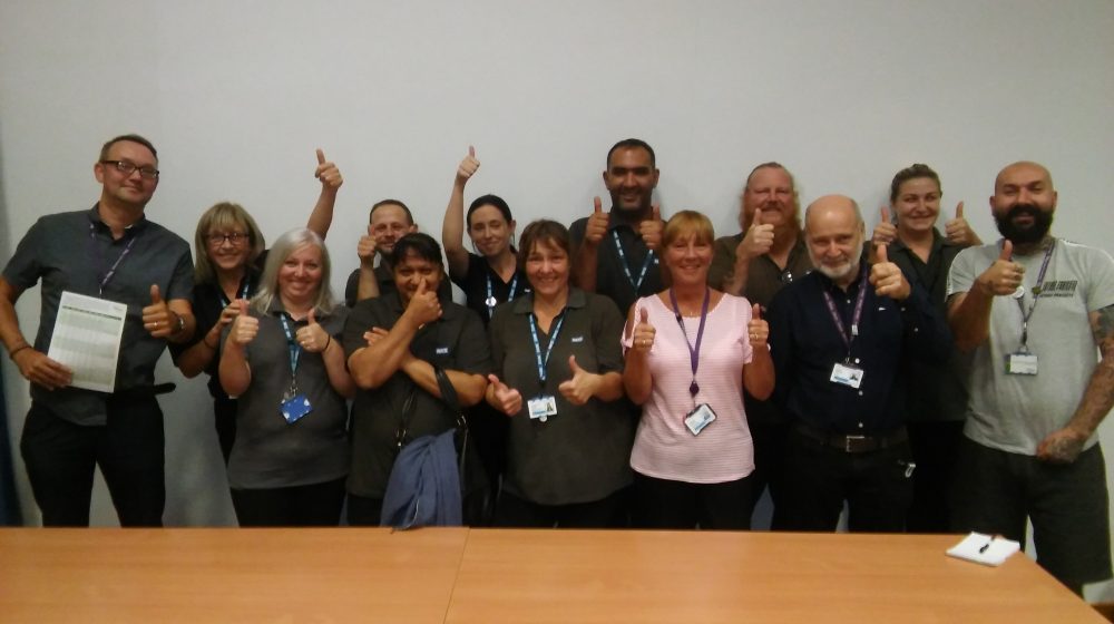 Basildon Hospital cleaners celebrate pay victory News, Press release
