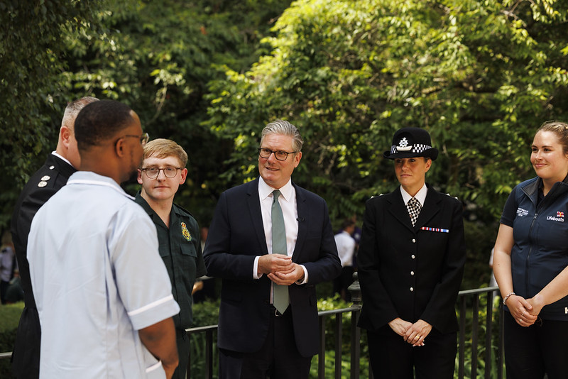 Kelvin talks to the prime minister. Credit: No 10