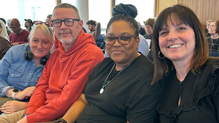 Caroline Hennessy, Neil Bland, Louisa Lewis and Kerry Baigent at the TUC LESE AGM